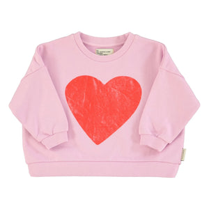Piupiuchick - Sudadera Love de Algodón Orgánico | Rosa