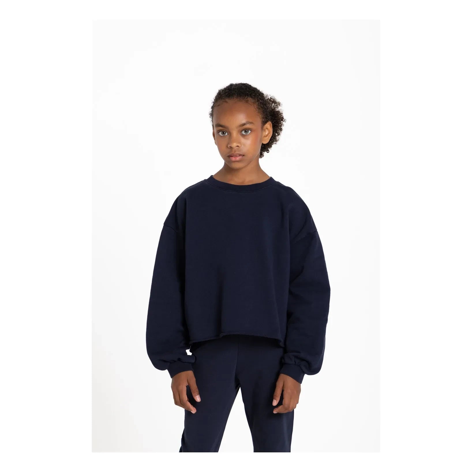Sudadera de algodón orgánico Kensington para niños pequeños | Azul marino