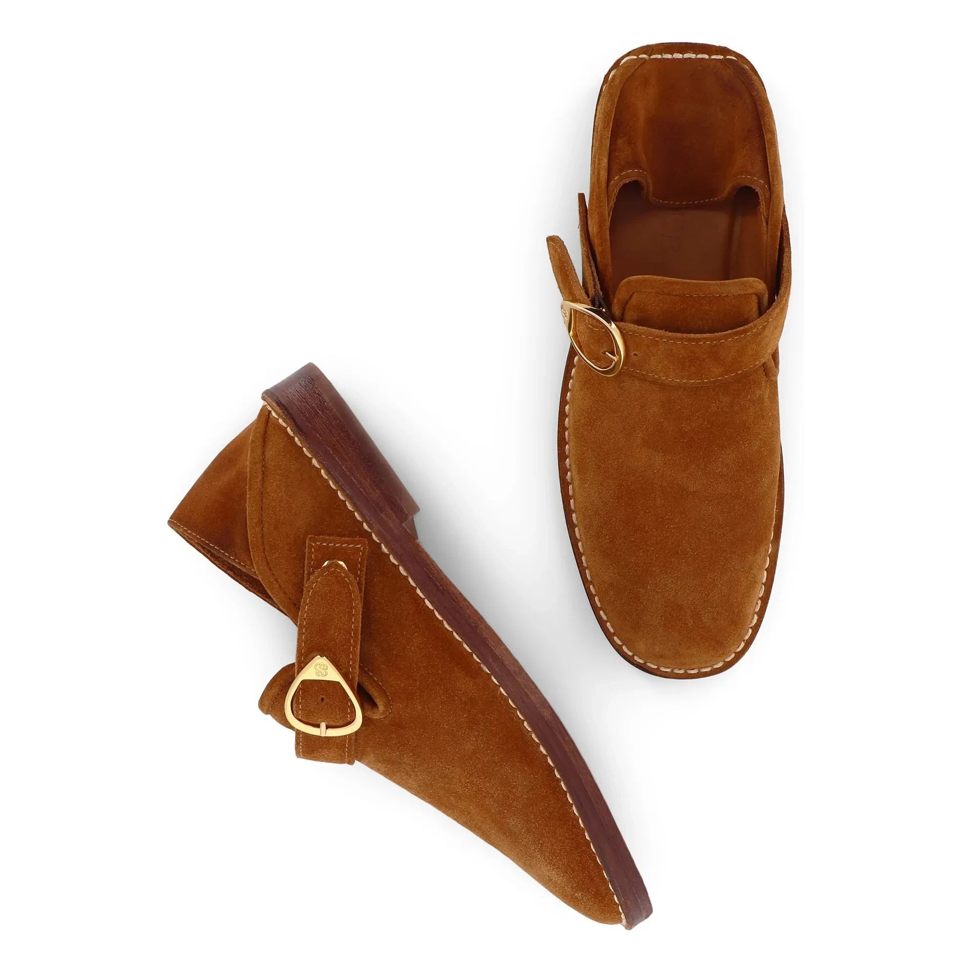 Socque Paris - Mocasines de ante Lucca | Camel