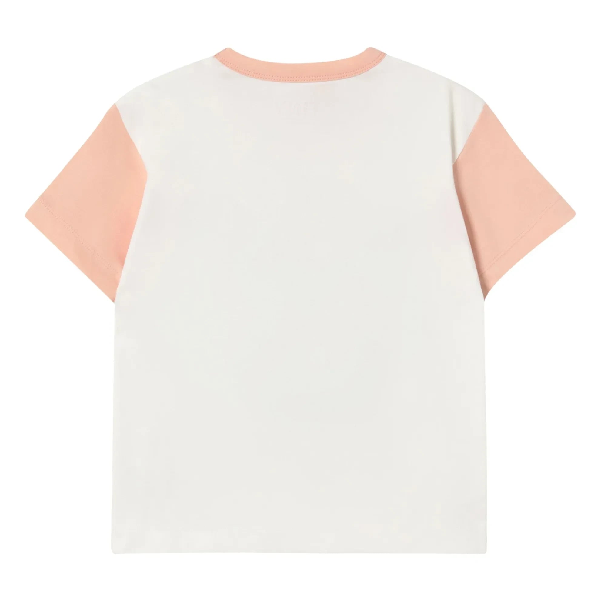 Tinycottons - Camiseta de Algodón Orgánico con Bloques de Color Giverny | Rosa Polvo