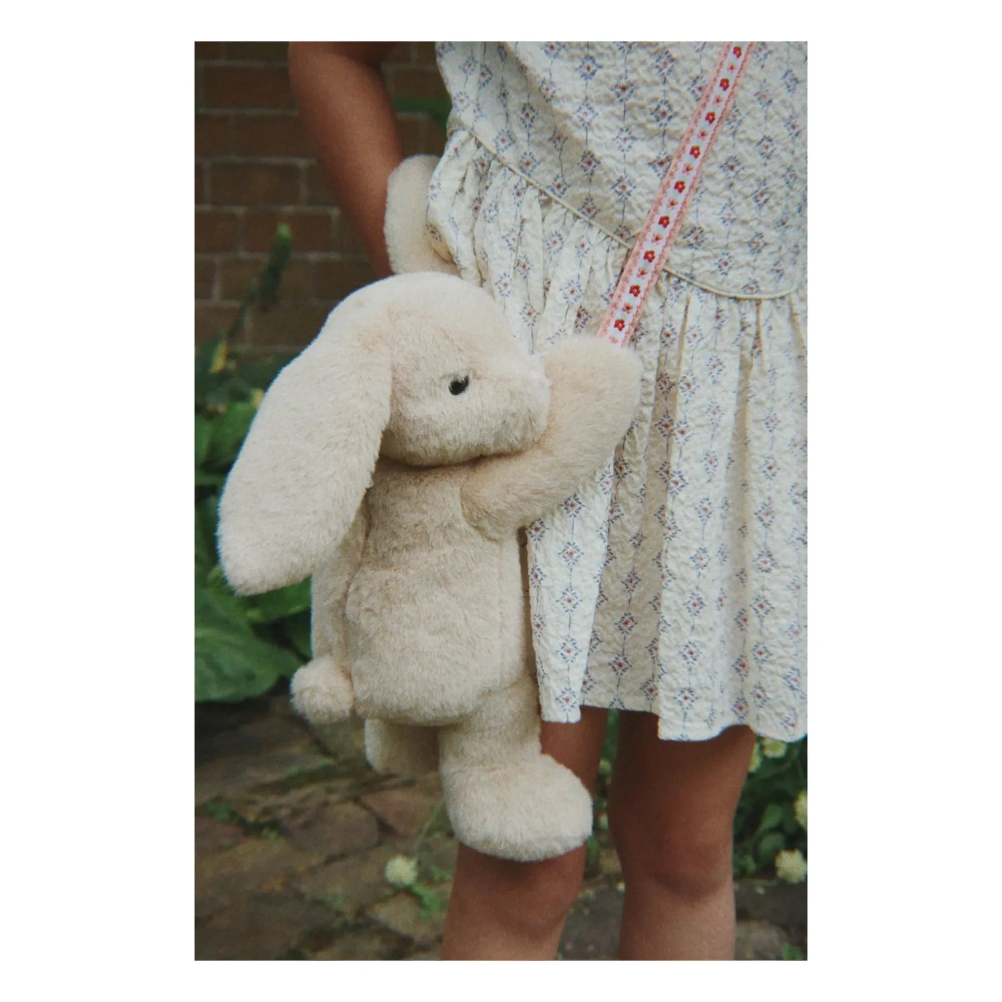 Konges Sløjd - Bolso de conejo de peluche | Beige
