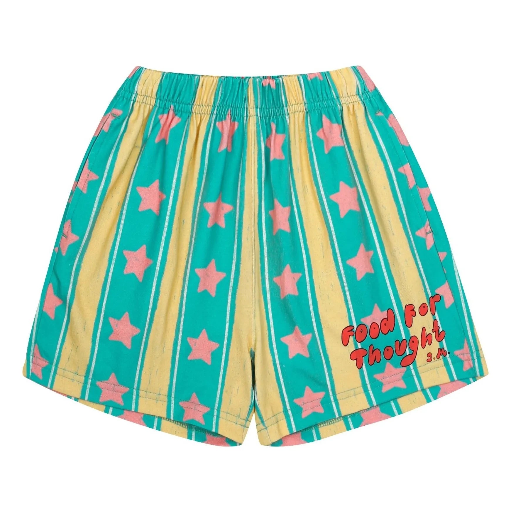 Jelly Mallow - Pantalones cortos de rayas de estrellas | Turquesa
