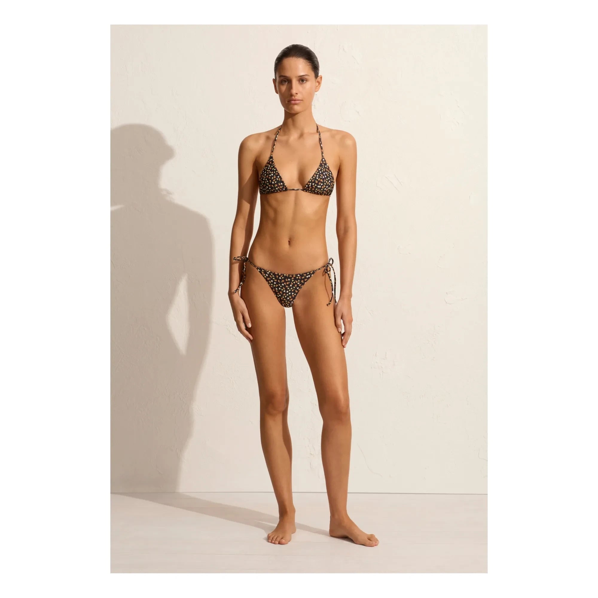 Matteau - Top de bikini triangular de tiras | Naranja