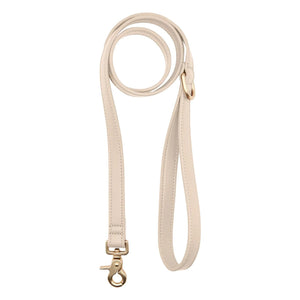 Cafide - Collar de perro de cuero vegano | Beige