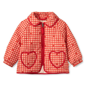Flöss - Chaqueta Acolchada Vichy Molly | Rojo