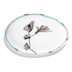 Serax - Platin oval Camelia, Serax for Marni | Aubergine