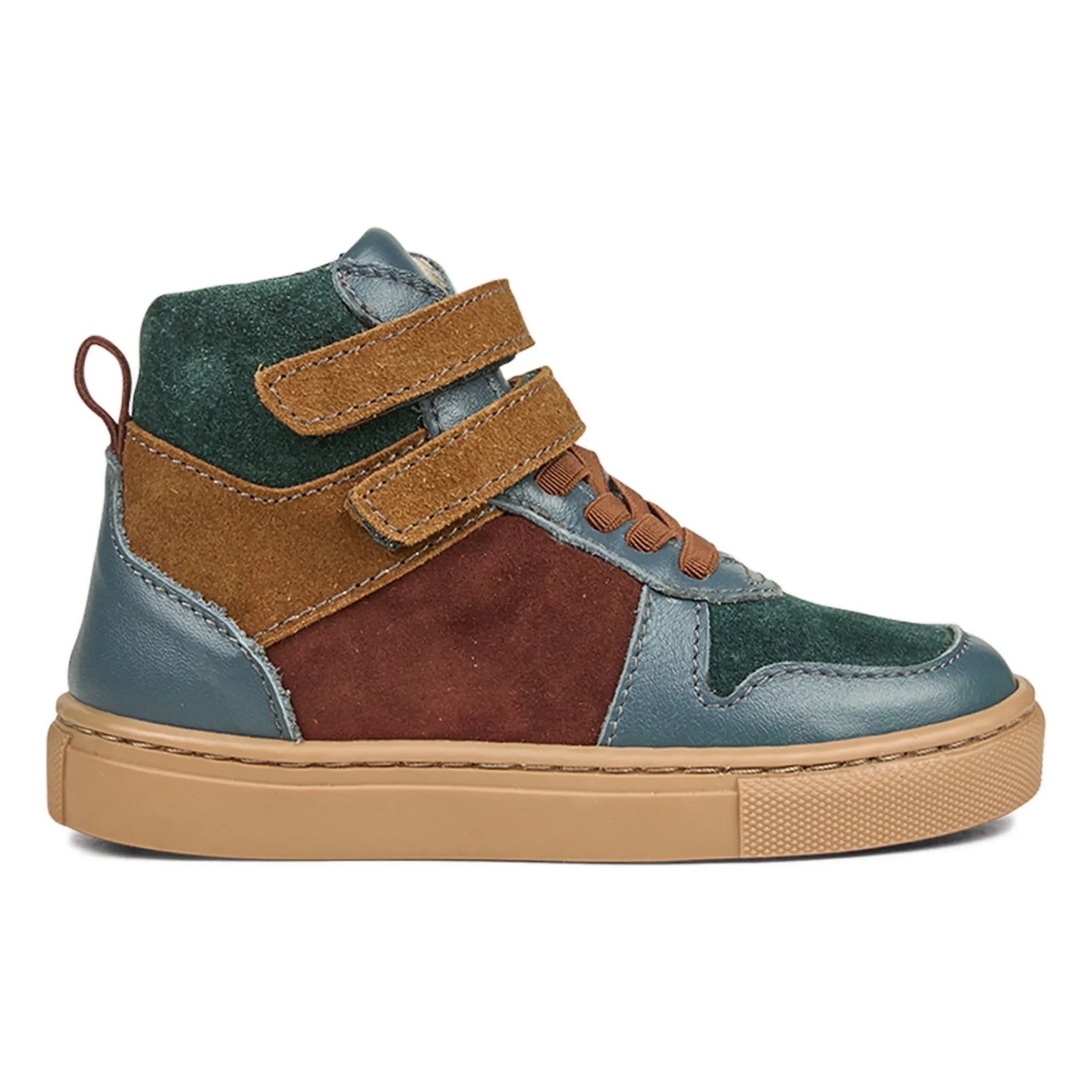 Petit Nord - Zapatilla de deporte rayada de montaña | Cognac