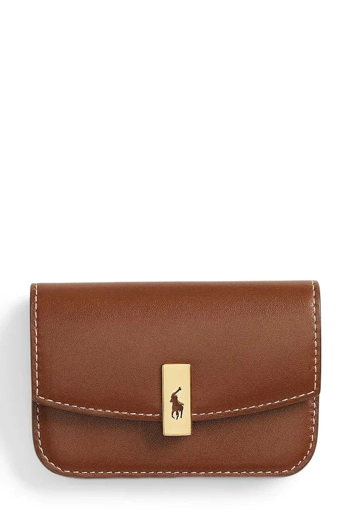 Cartera de cuero Polo Ralph Lauren