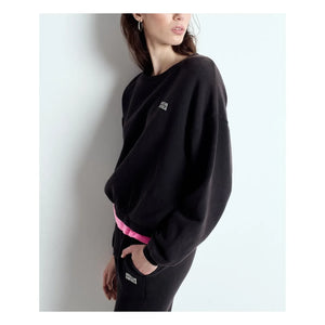 American Vintage - Izubird Pamuklu Sweatshirt | Kömür grisi
