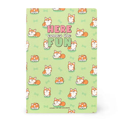 Legami - B5 Lined Defter ile Illustrated Hard Kılıf - Corgi