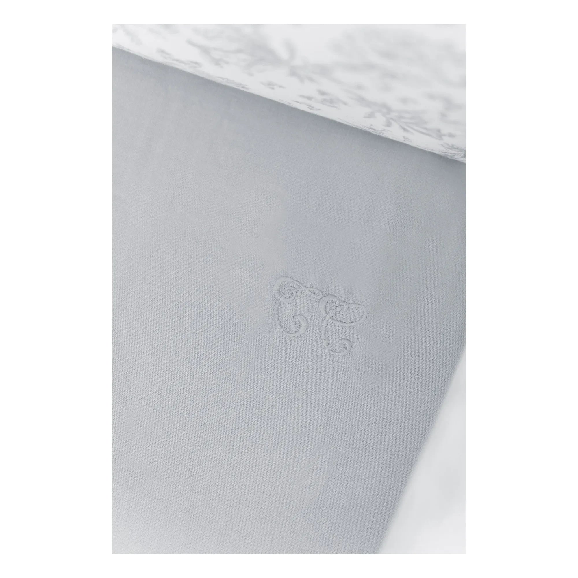 Tartine et Chocolat - Sábana Bajera Ajustable Toile de Jouy | Gris