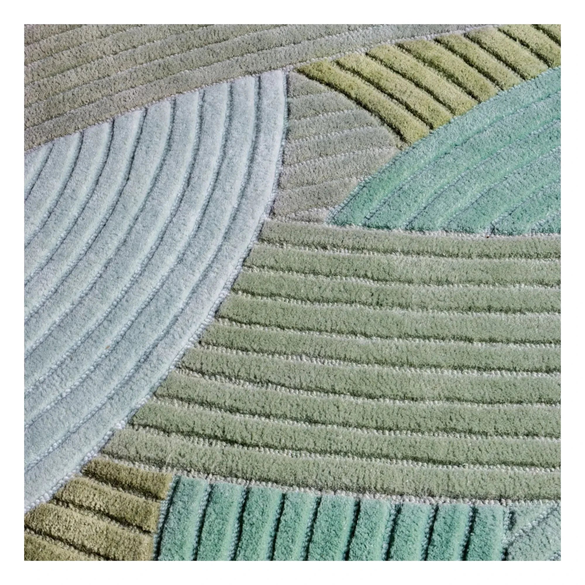 Edito - Alfombra de lana Canopée | Verde