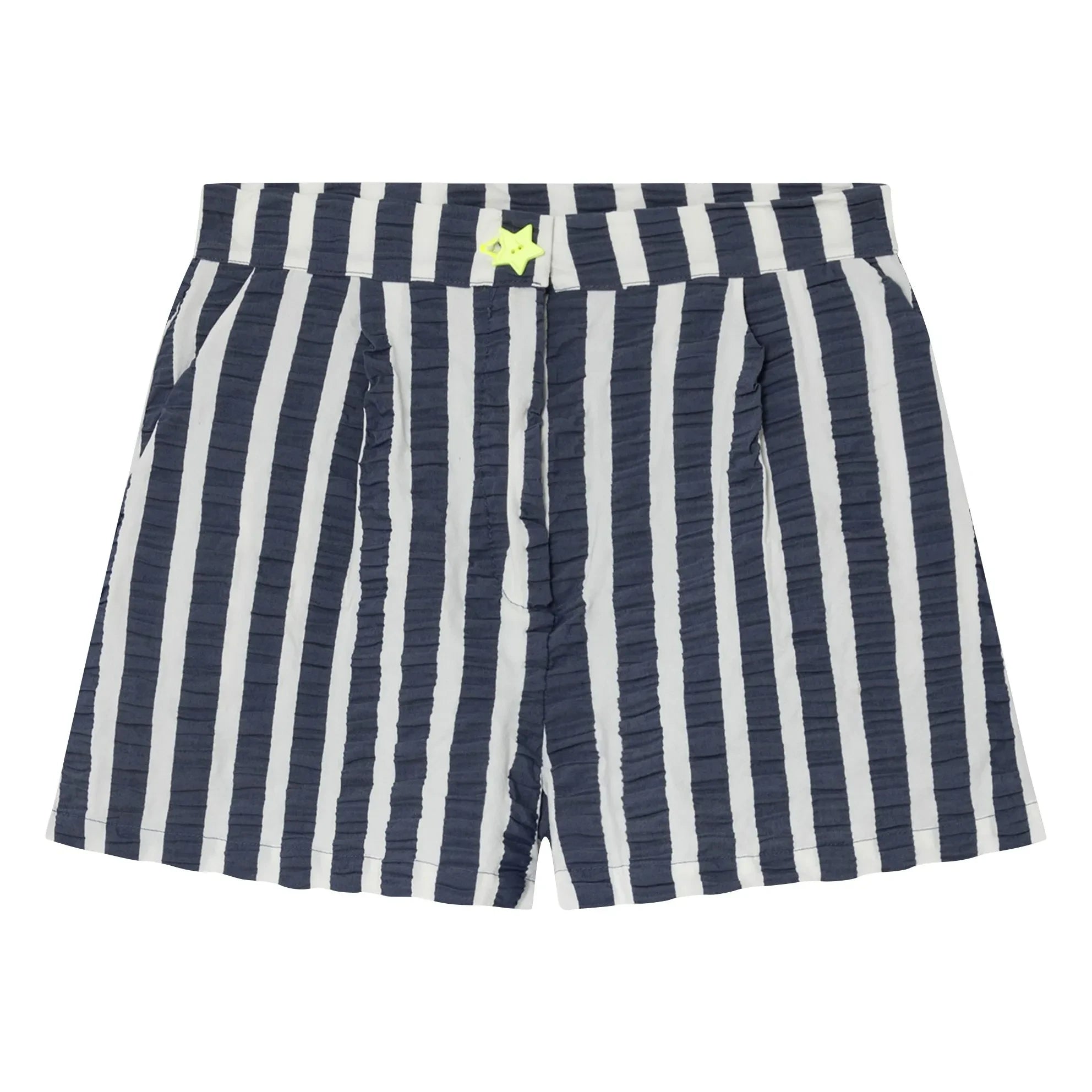 Dr. Bloom - Pantalones cortos a rayas con estrellas | Azul Marino