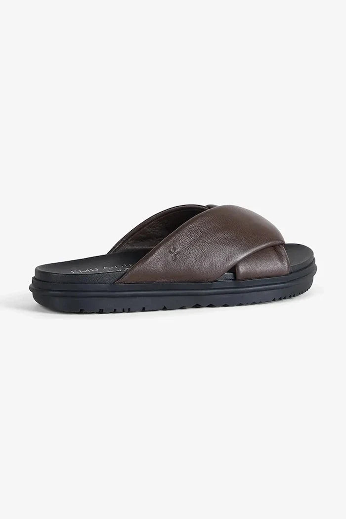 Chanclas planas de cuero Emu Australia Selene para mujer