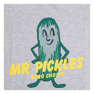 Bobo Choses - Camiseta de algodón orgánico Mr. Pickles | Gris jaspeado