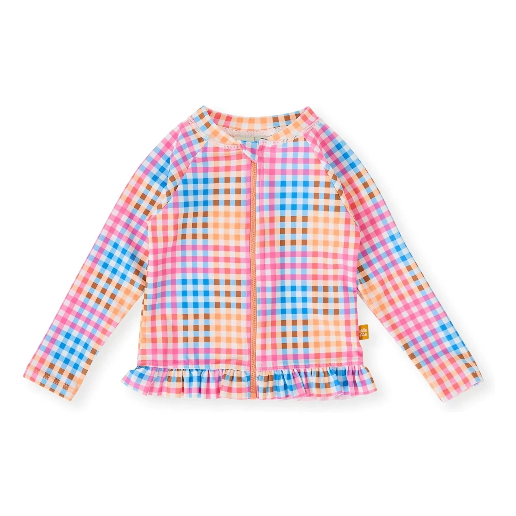 Goldie + Ace - Camiseta a cuadros anti-UV | Rosa