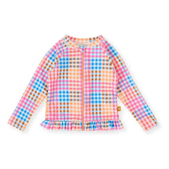 Goldie + Ace - Camiseta a cuadros anti-UV | Rosa