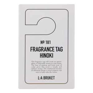 L:A BRUKET - 181 Etiqueta de perfume Hinoki
