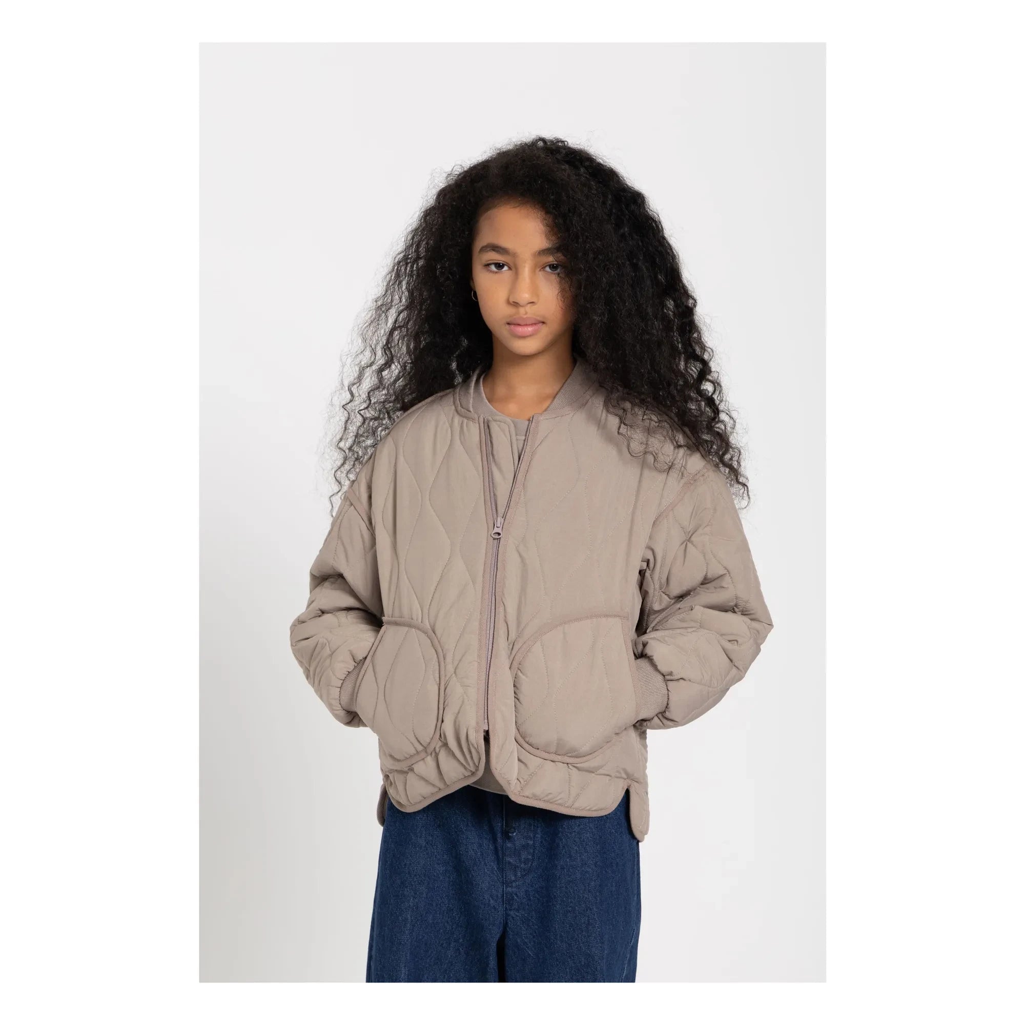Smallable Kid - Chaqueta Bomber Acolchada Wooly | Gris topo