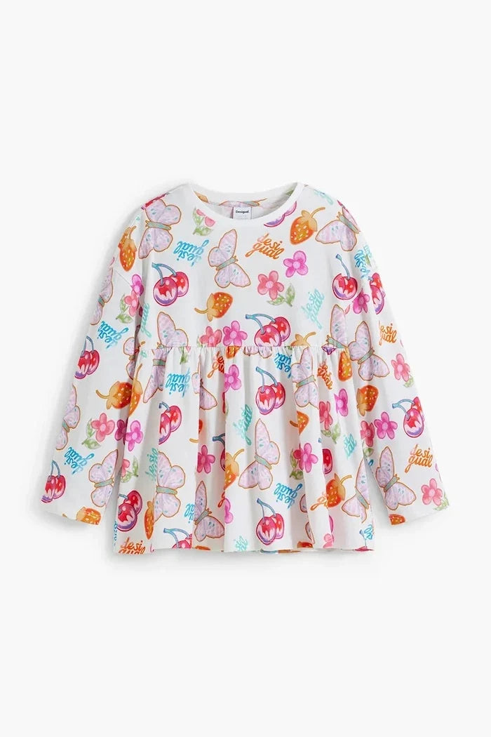 Blusa de manga larga para niña Desigual