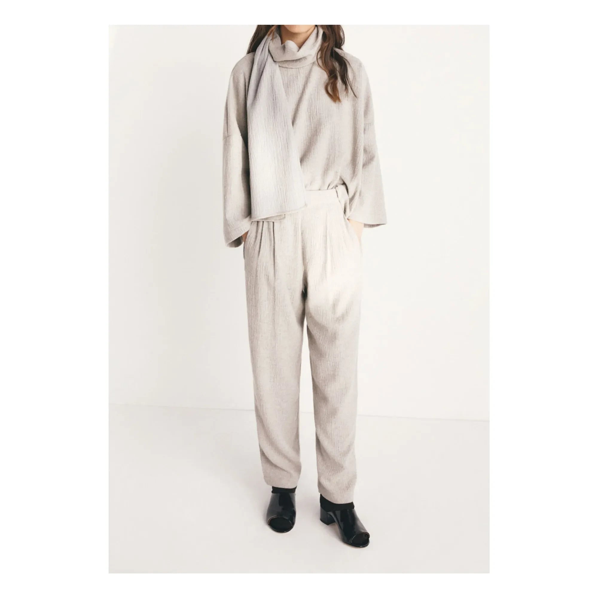 Masscob - Top Dorian Lana Virgen | Gris