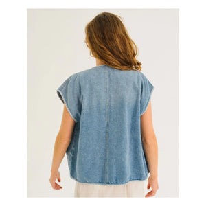 Tinsels - Chaqueta Vaquera sin Mangas Edel | Azul