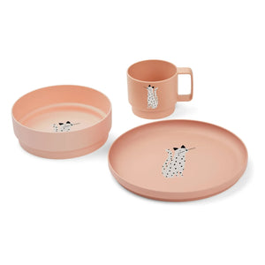 Liewood - Juego de comida Archi | Gato/Rosa de la Toscana