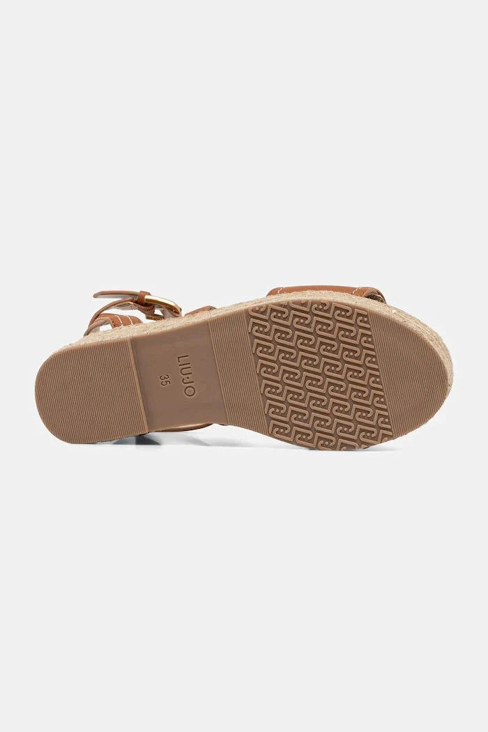 Sandalia de plataforma inclinada de piel para mujer Liu Jo BALI 01