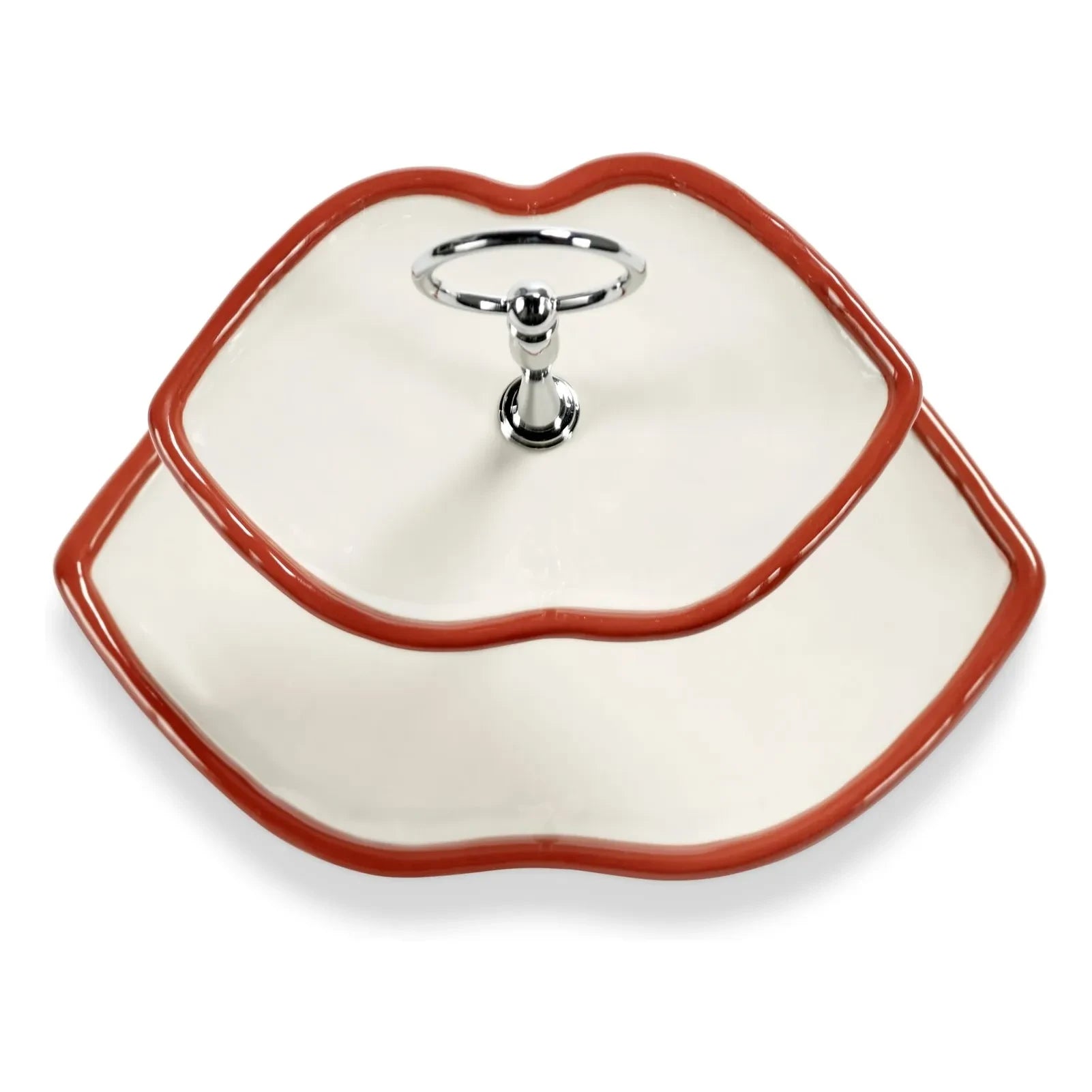 Serax - Expositor de tartas de 2 niveles, Wouters & Hendrix | Rojo