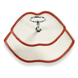 Serax - Expositor de tartas de 2 niveles, Wouters & Hendrix | Rojo