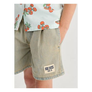 Bobo Choses - Bobo Choses Pantalón Corto Vaquero Color Lavado | Azul