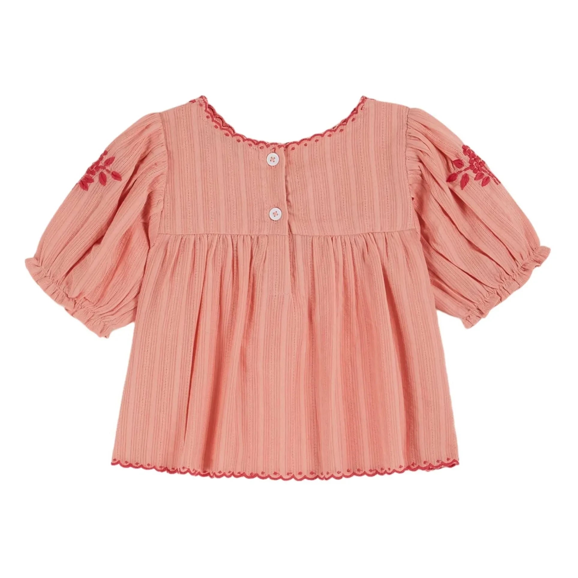 Emile et Ida - Blusa bordada a mano | Melocotón