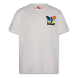 AO76 - Camiseta Mat Palms Algodón reciclado | Blanco
