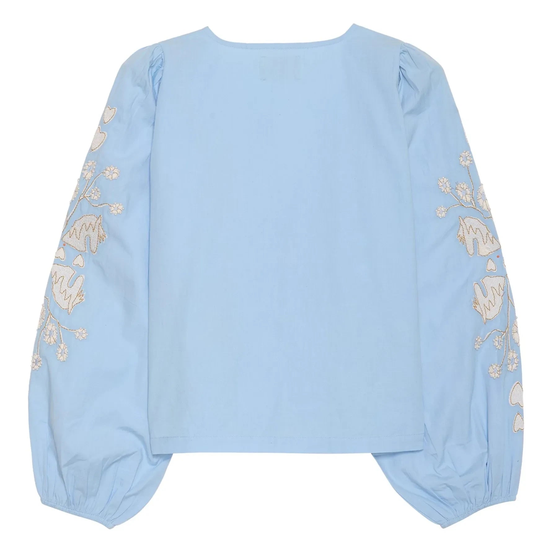 SISSEL EDELBO - Blusa de algodón orgánico Maggan | Azul