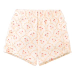 Gingersnaps - Conjunto de top con volantes y shorts Erica | Crudo