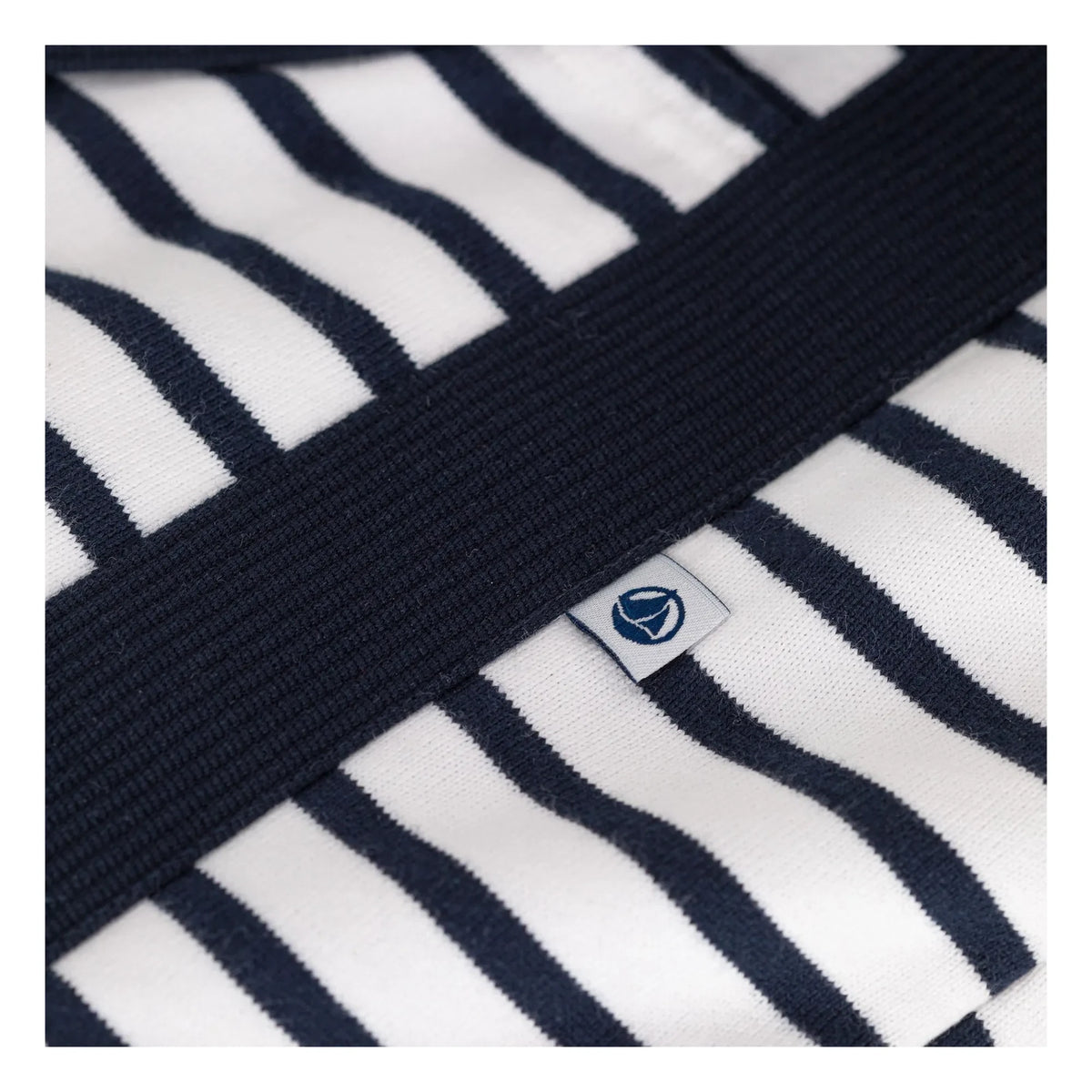 Petit Bateau - Bolso premamá de algodón orgánico a rayas | Azul marino