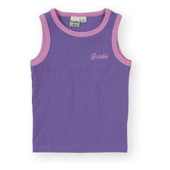 Goldie + Ace - Camiseta de tirantes acanalada en contraste | Morado