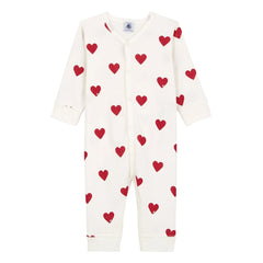 Petit Bateau - Pijama de algodón orgánico Mixo | Blanco