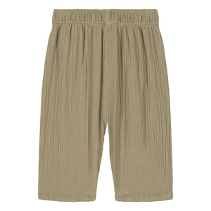 Studio Bohème - Pantalón de gofre de algodón orgánico Cousin Gaze | Caqui claro