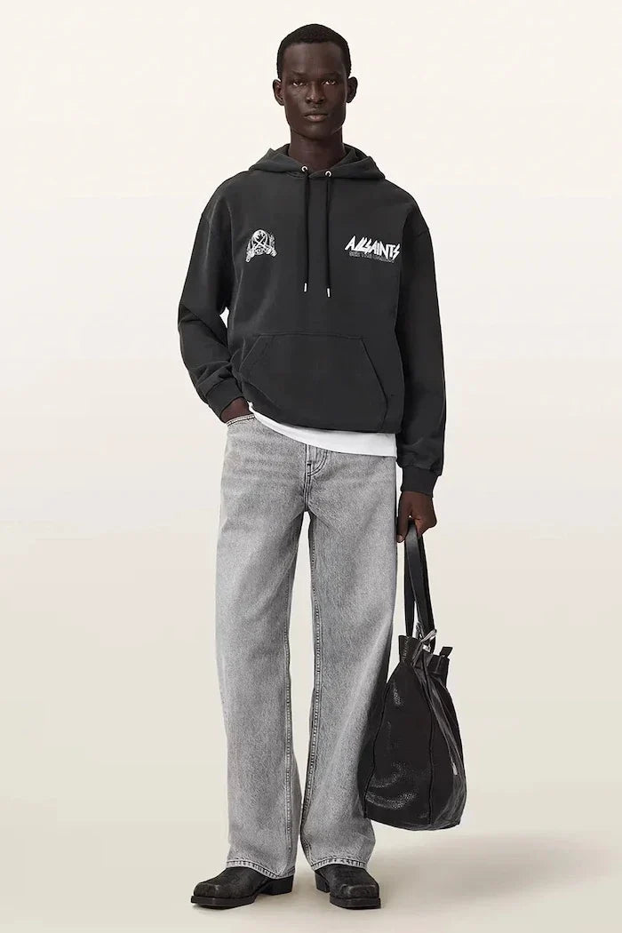 Sudadera con capucha de algodón para hombre AllSaints CHROMIUM
