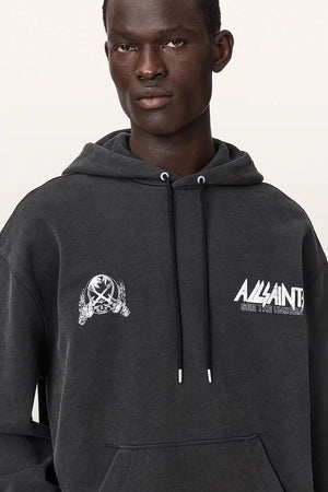 Sudadera con capucha de algodón para hombre AllSaints CHROMIUM