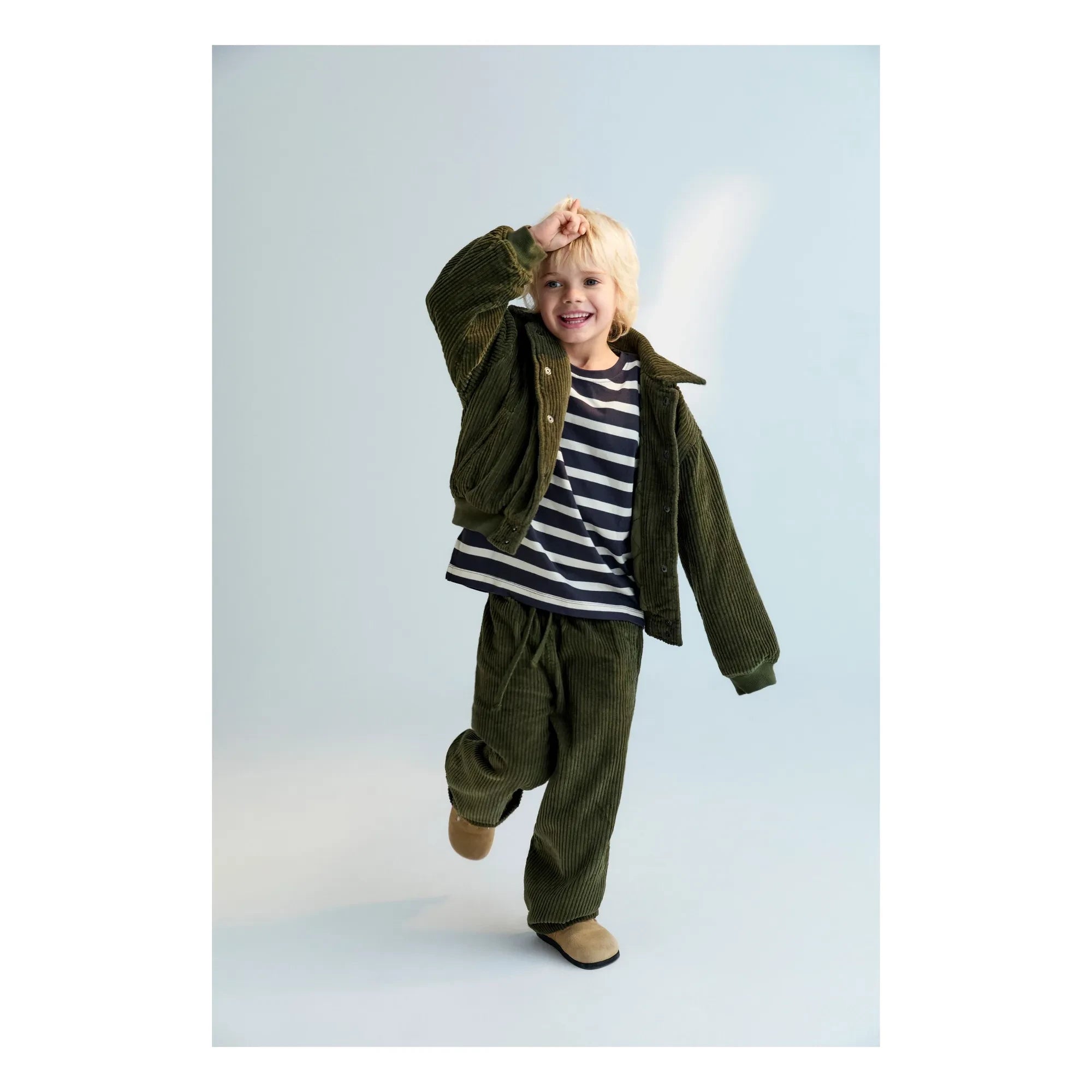 the new society - Mikel Kadife Bomber | Verde oscuro