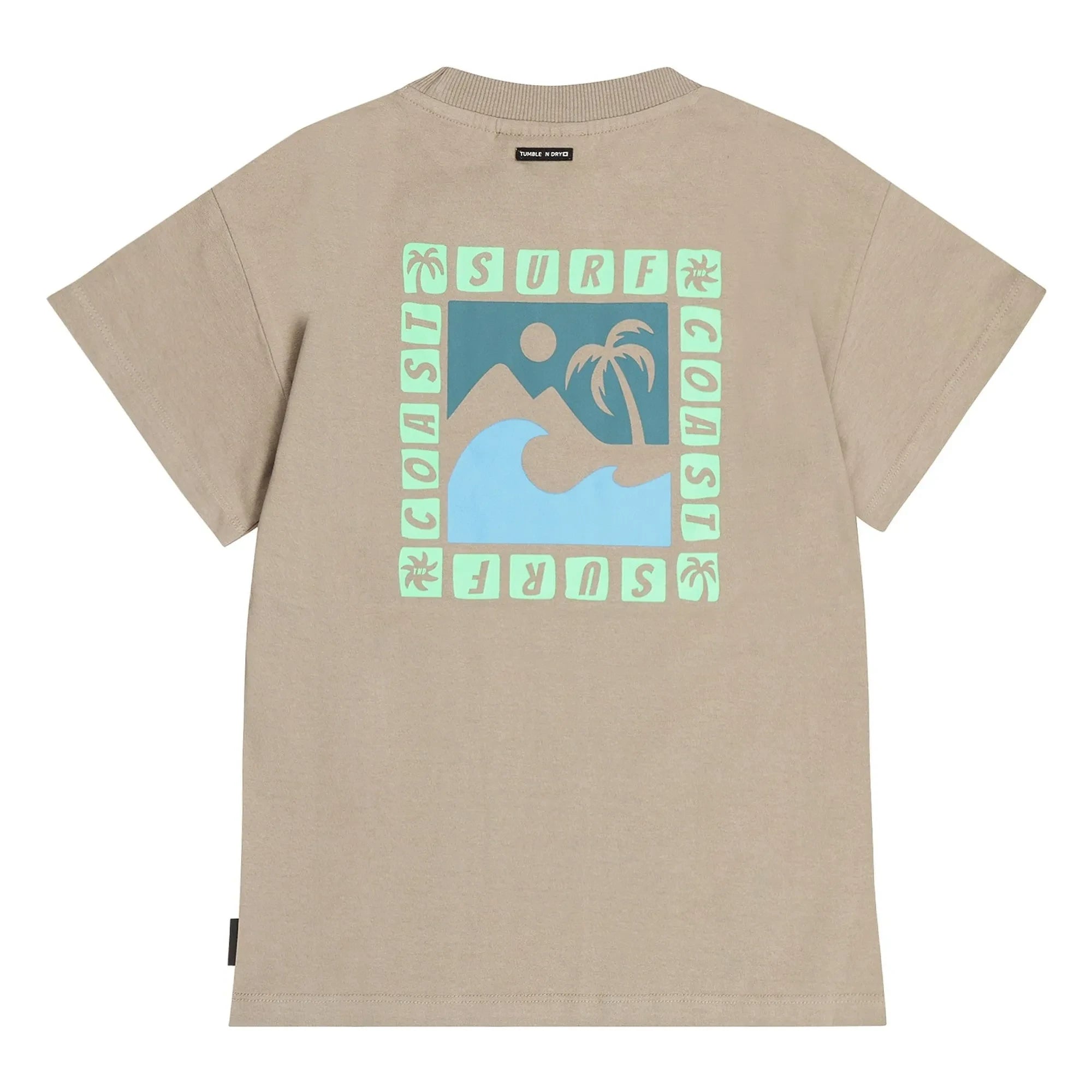 Tumble N'Dry - Islas Salomón Camiseta extragrande de algodón reciclado | Marrón arena