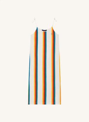 The Animals Observatory - Vestido a Rayas Hummingbird | Blanco