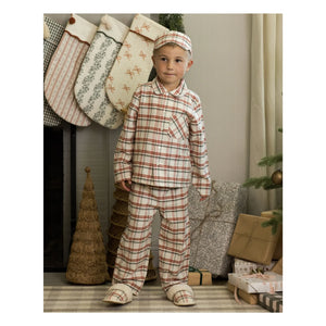 Rylee + Cru - Pantufla de franela Holiday | Crudo