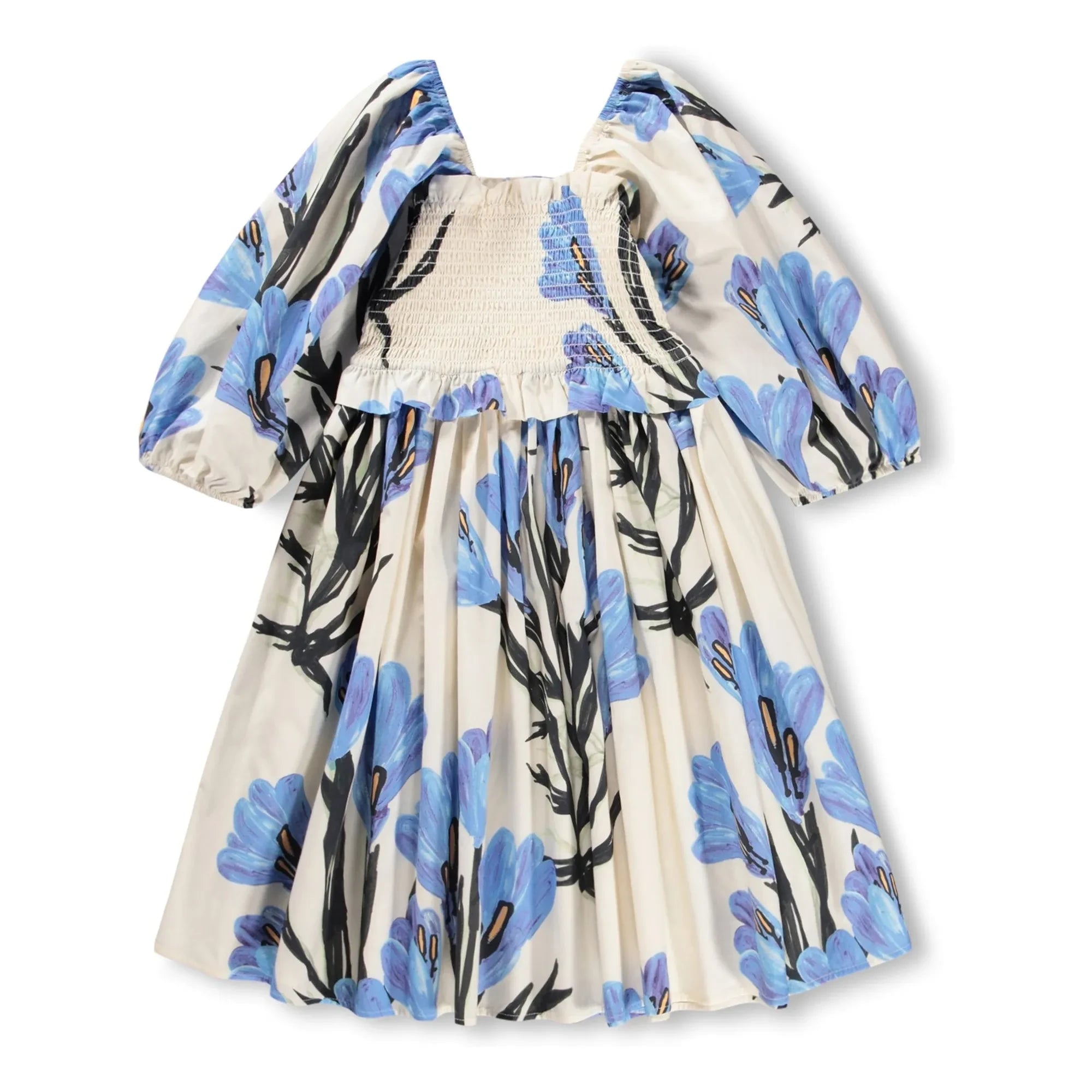 Molo - Vestido floral de algodón orgánico Chipie | Crudo