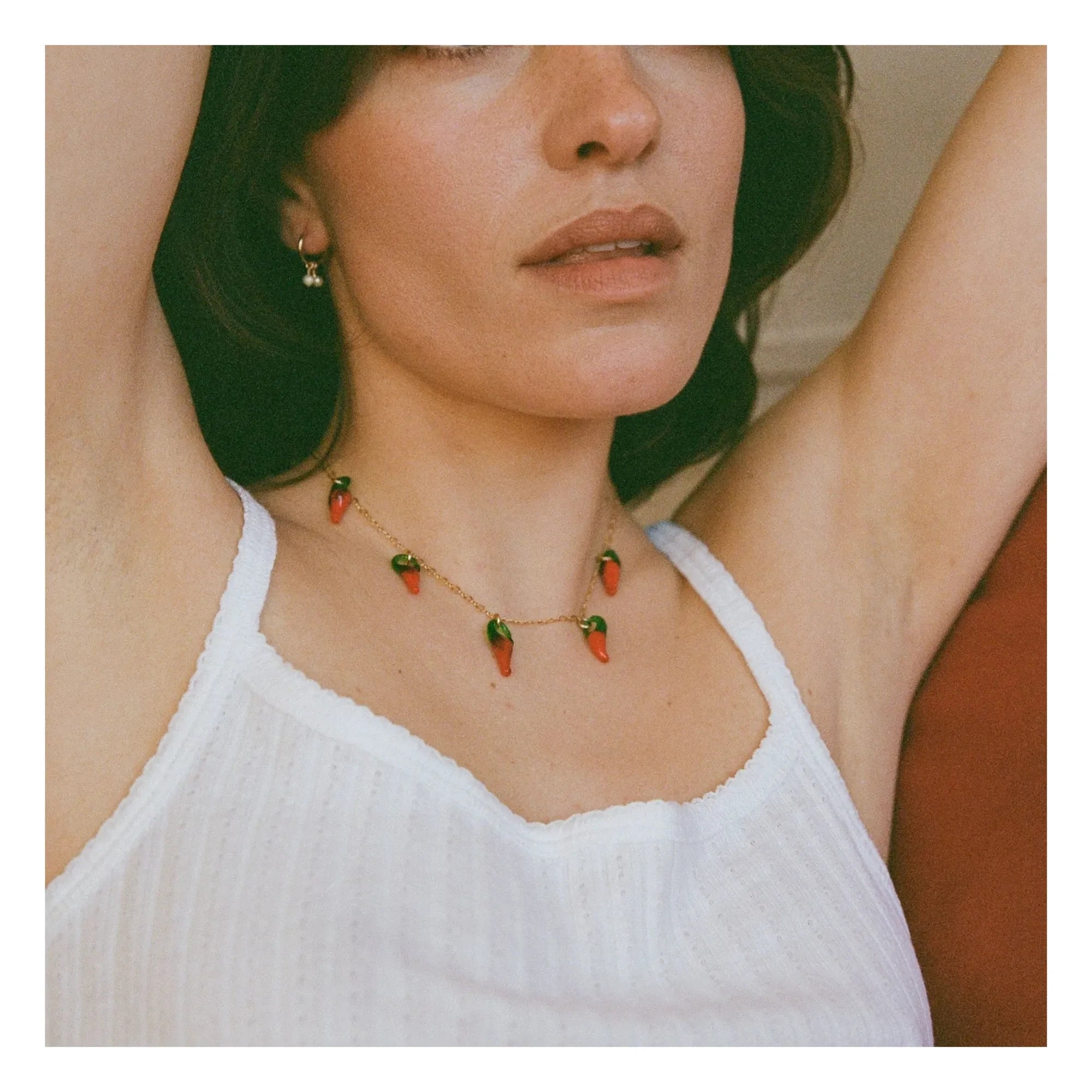Camille Colette Studio - Collar de chile rojo