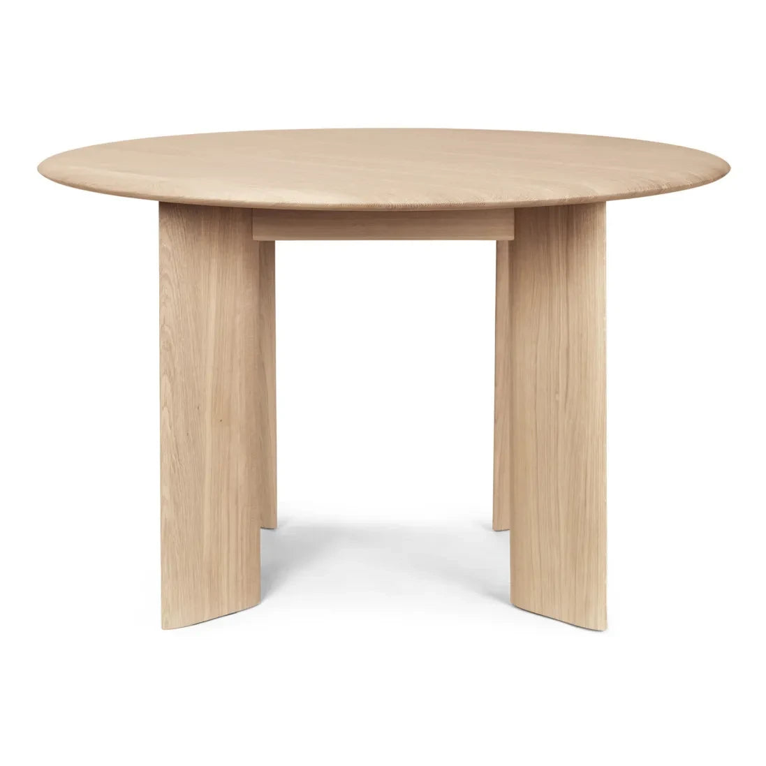 Ferm Living - Mesa Curvada Redonda - Madera FSC | Blanca