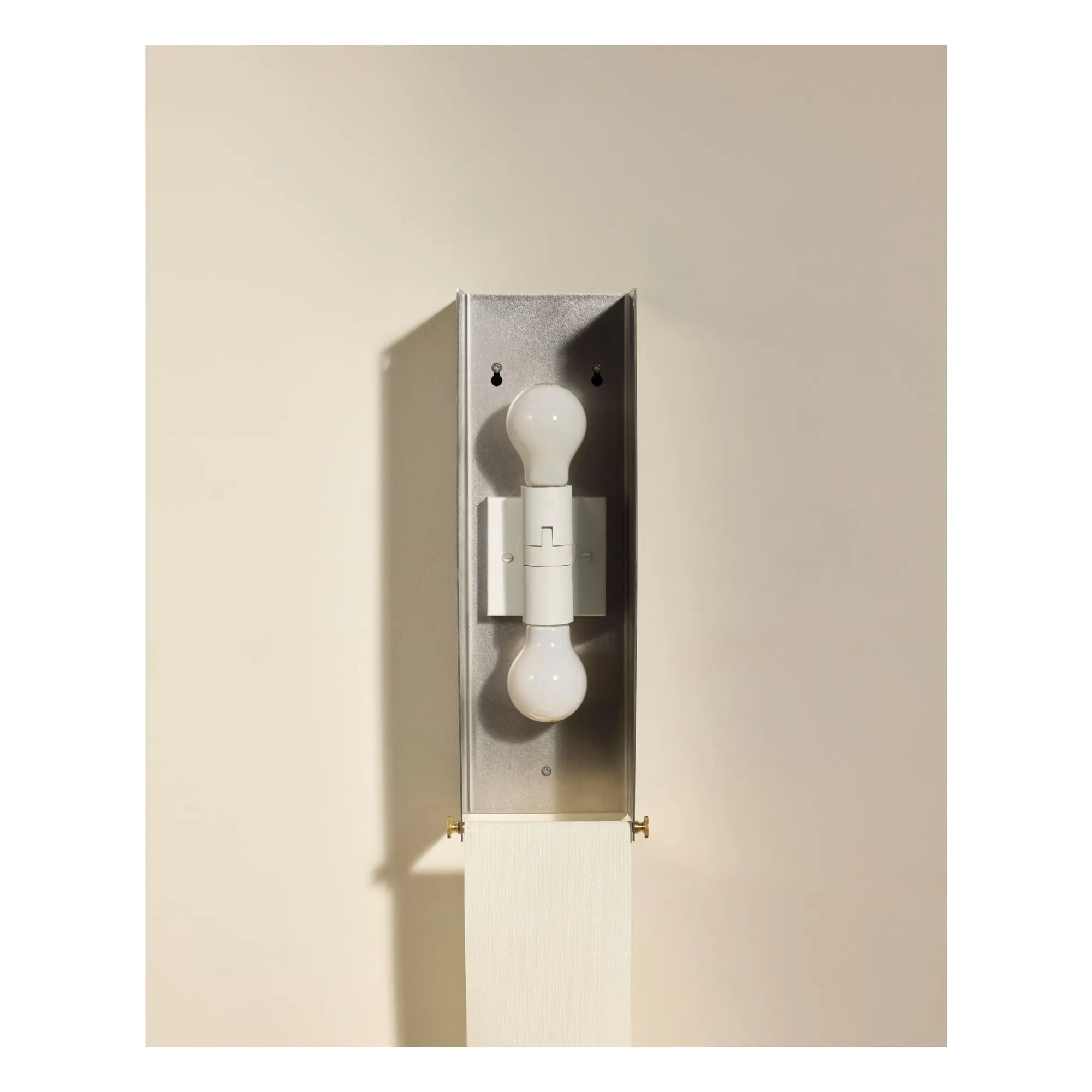 Maison Sarah Lavoine - Lámpara de pared de acero inoxidable cepillado Boxie | Acero