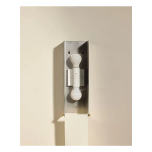 Maison Sarah Lavoine - Lámpara de pared de acero inoxidable cepillado Boxie | Acero